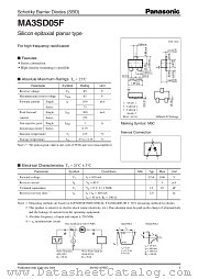 MA3SD05F datasheet pdf Panasonic