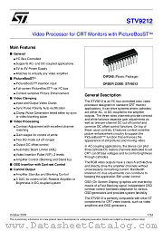 STV9212 datasheet pdf ST Microelectronics