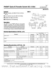 AS172-73 datasheet pdf Skyworks Solutions