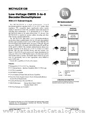 MC74LCX138DTR2 datasheet pdf ON Semiconductor
