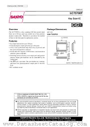 LC75700T datasheet pdf SANYO