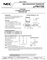 UPA1725G-E1 datasheet pdf NEC