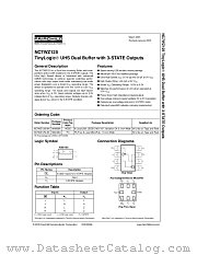 NC7WZ125K8X datasheet pdf Fairchild Semiconductor