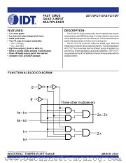 IDT74FCT157DTQ8 datasheet pdf IDT