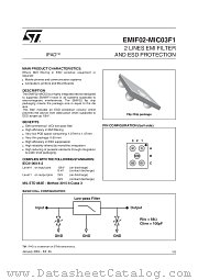 EMIF02-MIC03F1 datasheet pdf ST Microelectronics