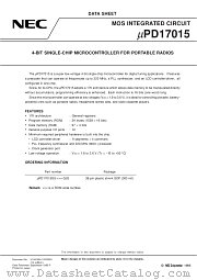 UPD17015GS-012 datasheet pdf NEC