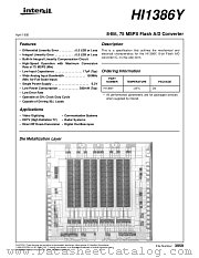 HI1386 datasheet pdf Intersil