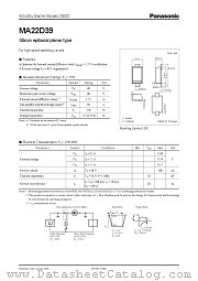 MA22D39 datasheet pdf Panasonic