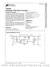 LM3485MMX datasheet pdf National Semiconductor
