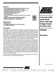 ATR0842 datasheet pdf Atmel