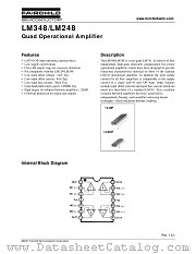 LM348MX datasheet pdf Fairchild Semiconductor