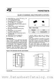 74VHCT257A datasheet pdf ST Microelectronics