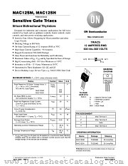 MAC12SM datasheet pdf ON Semiconductor