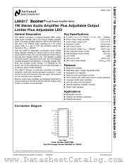 LM4817MHX datasheet pdf National Semiconductor