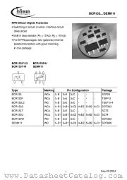 BCR133L3 datasheet pdf Infineon