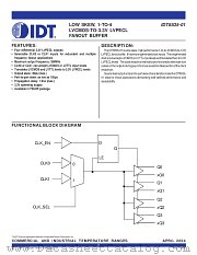 IDT8535 datasheet pdf IDT
