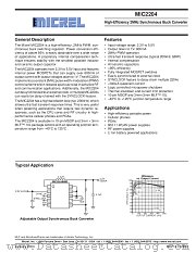 MIC2204 datasheet pdf Micrel Semiconductor