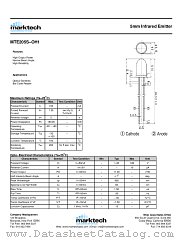 MTE205S-OH1 datasheet pdf Marktech Optoelectronics