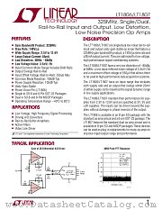 LT1807 datasheet pdf Linear Technology
