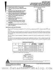 SN74CBTLV3857DBQR datasheet pdf Texas Instruments
