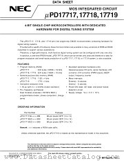 UPD17719GC-XXX-3B9 datasheet pdf NEC