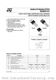 BUB941ZTT4 datasheet pdf ST Microelectronics