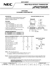 UPA2750GR-E2 datasheet pdf NEC