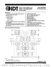IDT70P258L55BYI datasheet pdf IDT