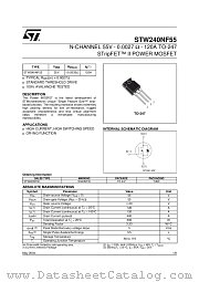 STW240NF55 datasheet pdf ST Microelectronics