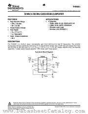 THS9001DBVR datasheet pdf Texas Instruments