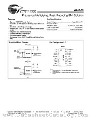 W245-30 datasheet pdf Cypress