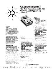 HFBR-5208AFM datasheet pdf Agilent (Hewlett-Packard)