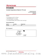 HVU363B datasheet pdf Renesas