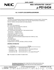 UPD16434G-XXX-12 datasheet pdf NEC