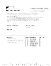 LF156H datasheet pdf National Semiconductor