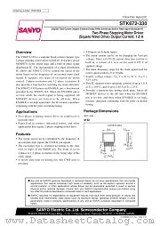 STK672-330 datasheet pdf SANYO