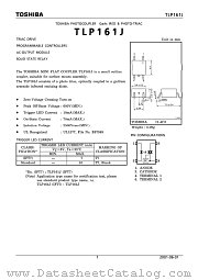 TLP161J datasheet pdf TOSHIBA