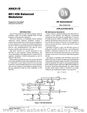 MC1496 datasheet pdf ON Semiconductor