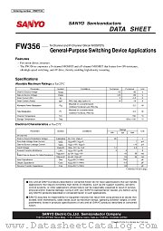 FW356 datasheet pdf SANYO