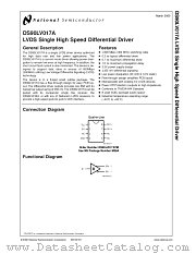 DS90LV017ATM datasheet pdf National Semiconductor