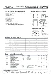 KMOC3061 datasheet pdf Cosmo Electronics