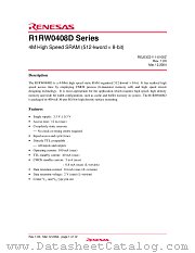 R1RW0408DGE-2LR datasheet pdf Renesas