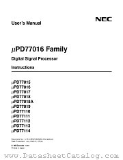 UPD77113 datasheet pdf NEC
