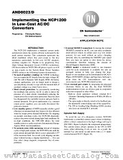 NCP1200D60R2 datasheet pdf ON Semiconductor