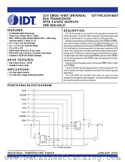 IDT74ALVCH16601PA8 datasheet pdf IDT