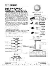 MC74HC4066ADR2 datasheet pdf ON Semiconductor