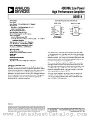 AD8014ART-R2 datasheet pdf Analog Devices