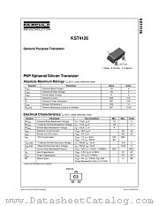 KST4126MTF datasheet pdf Fairchild Semiconductor