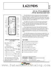 L6219DS-T datasheet pdf Allegro MicroSystems