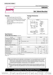 SBE804 datasheet pdf SANYO